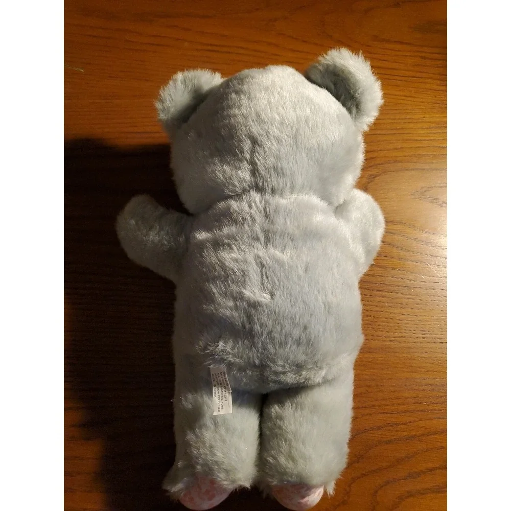 Vintage Patched Gray Teddy‎ Bear 15